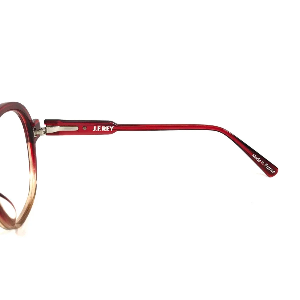 J.F. Rey Eyeglasses Frames JF1529 3960 Red Gradient Round Full Rim 54-16-143